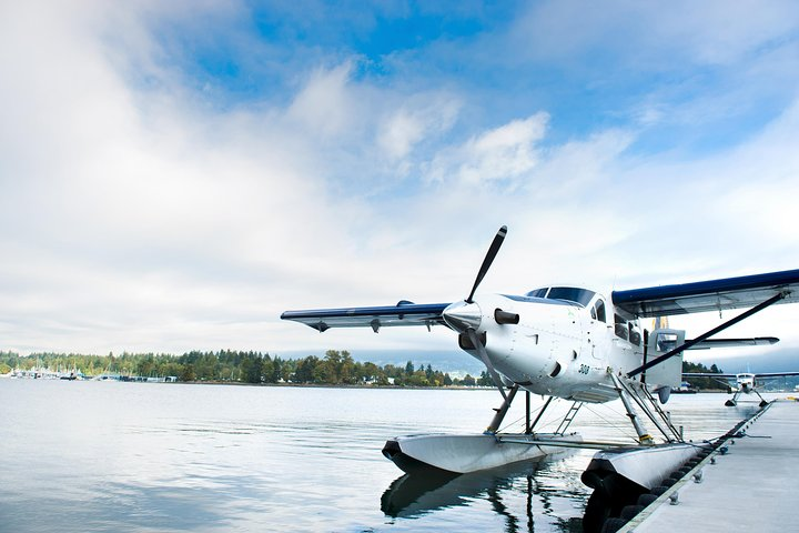 Seaplane docked in Vancouver